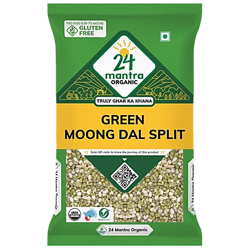 24 Mantra Green Moong Split 500GM