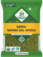 24 Mantra Organic Green Moong Whole 500GM