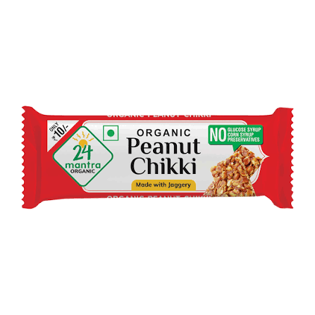 24 Mantra Organic Peanut Chikki 33GM