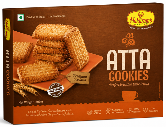 Haldiram Atta Biscuits 250GM