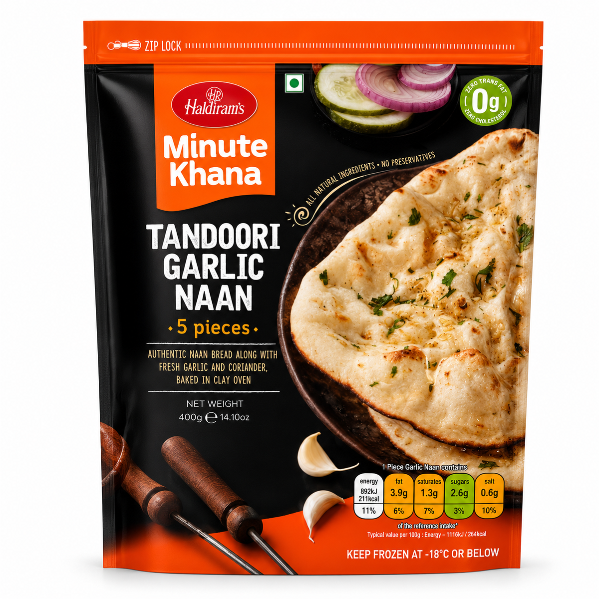 Haldiram Tandoori Naan 400GM
