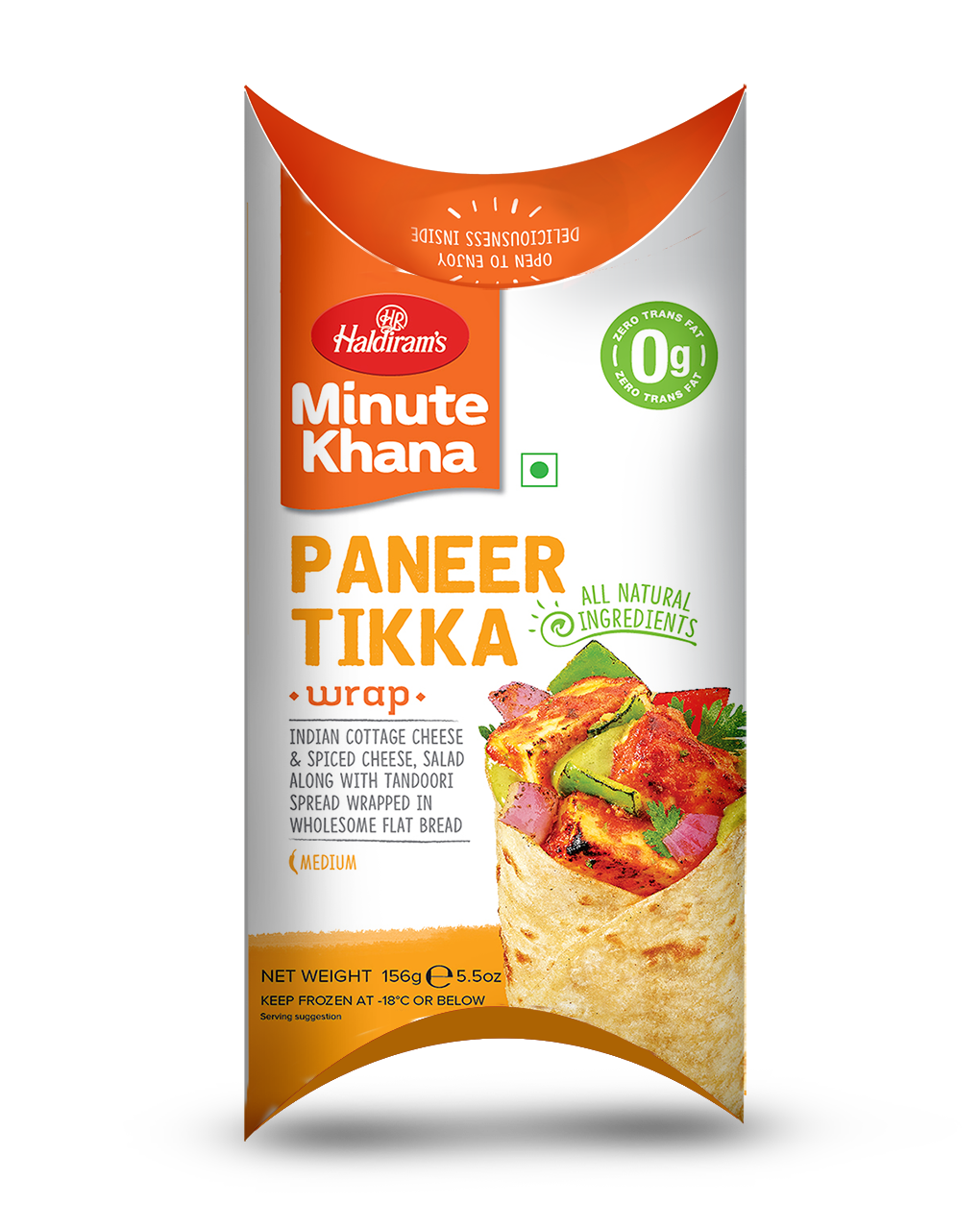 Haldiram Paneer Tikka Wrap 156GM