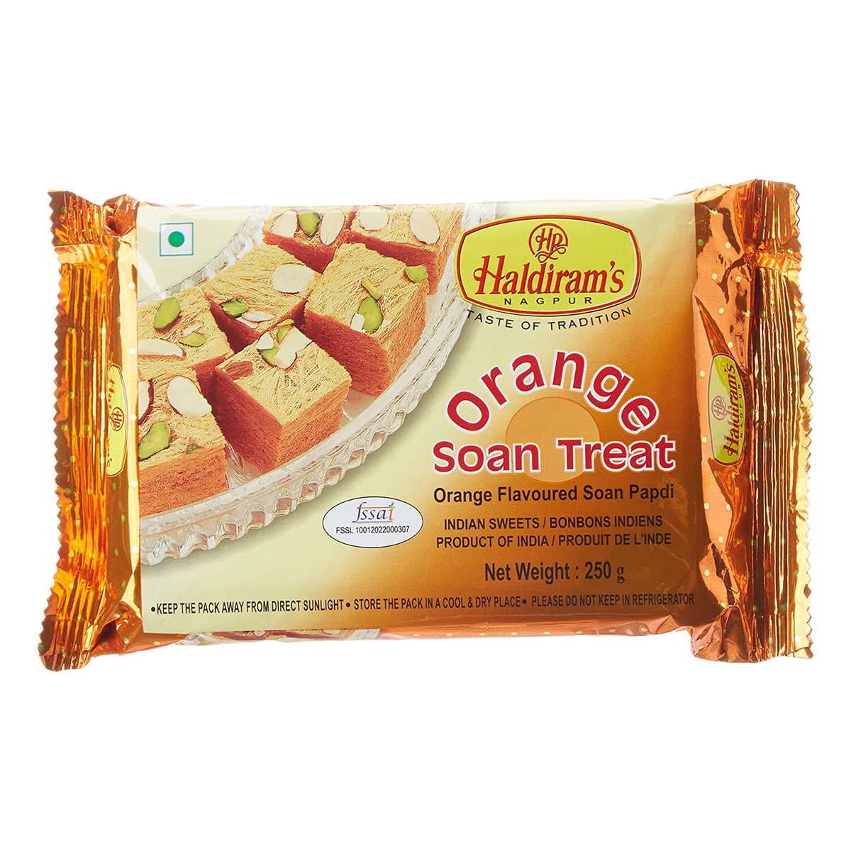 Haldirams Orange Soan Treat 250G